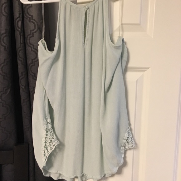 Crochet chiffon top tank - Picture 4 of 5